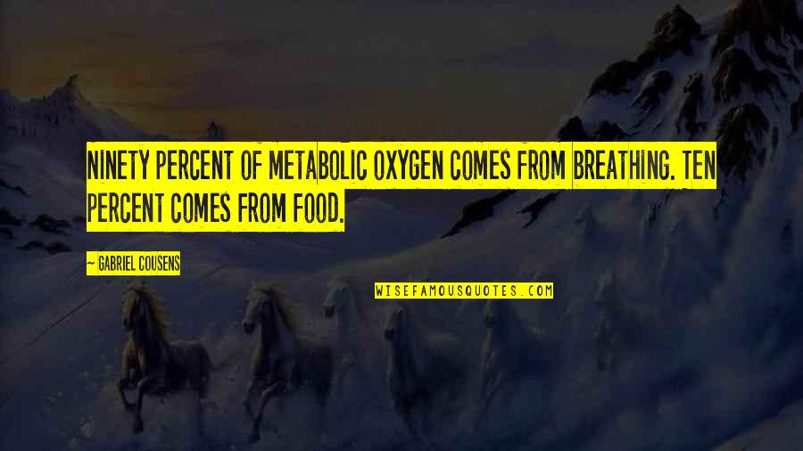 Conflict Between Father And Son Quotes By Gabriel Cousens: Ninety percent of metabolic oxygen comes from breathing.