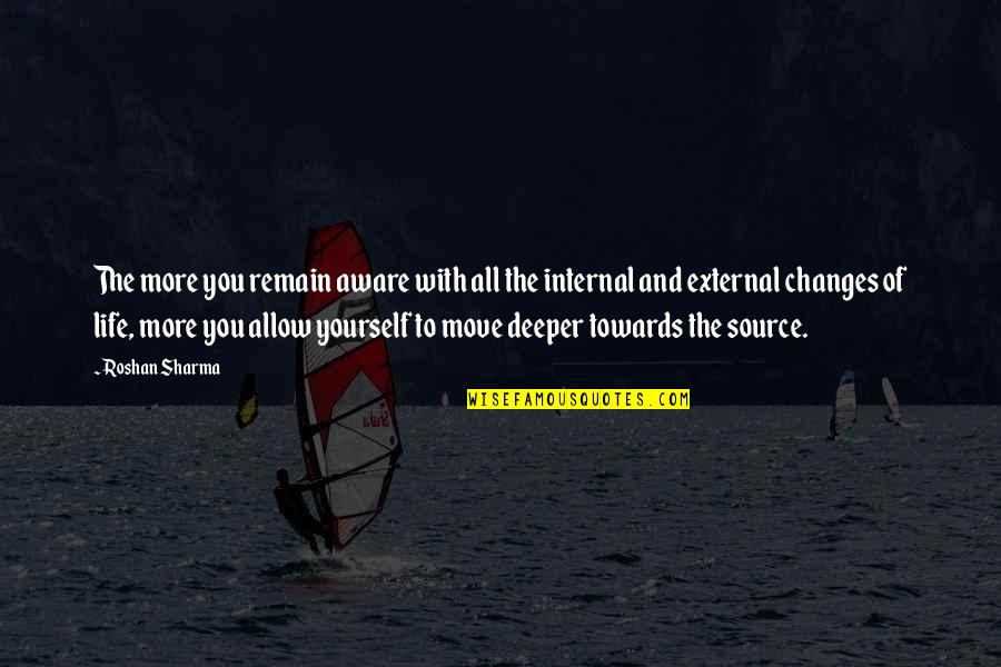 Conflict Causes Quotes By Roshan Sharma: The more you remain aware with all the Conflict Causes Quotes By Roshan Sharma: The more you remain aware with all the