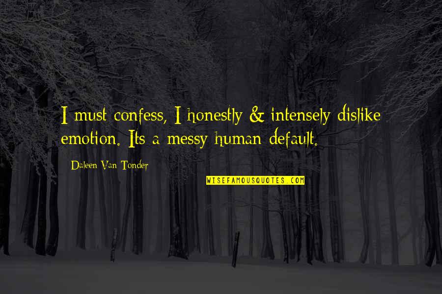 Confused Love Tumblr Quotes By Daleen Van Tonder: I must confess, I honestly & intensely dislike