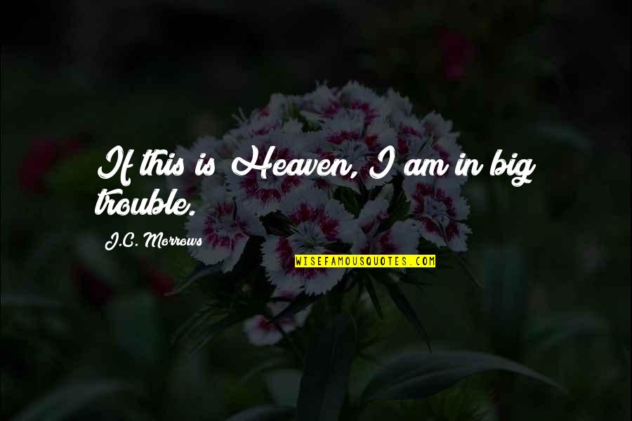 Confusion And God Quotes By J.C. Morrows: If this is Heaven, I am in big