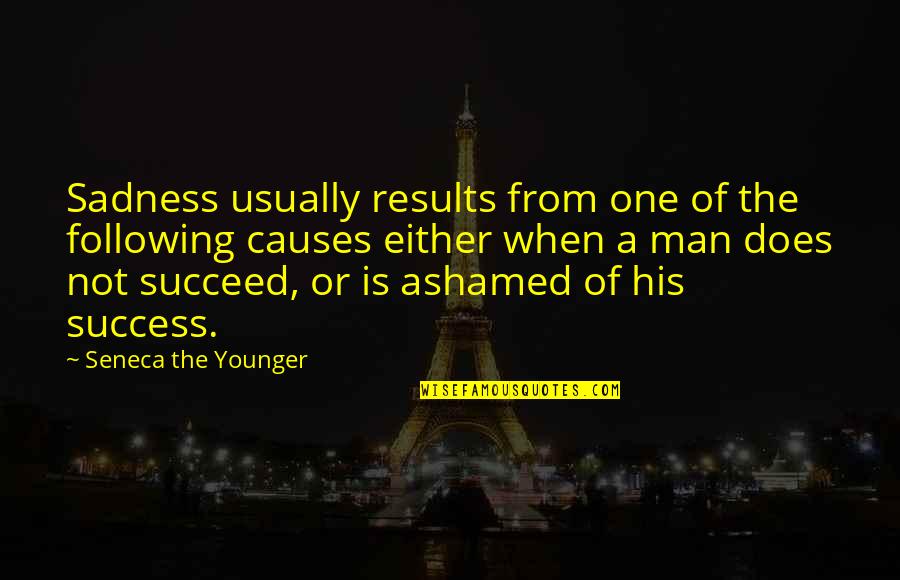 Congrats Quotes By Seneca The Younger: Sadness usually results from one of the following