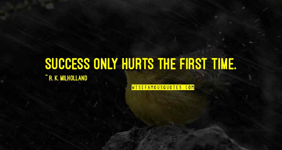 Congratulations For Success Quotes By R. K. Milholland: Success only hurts the first time.