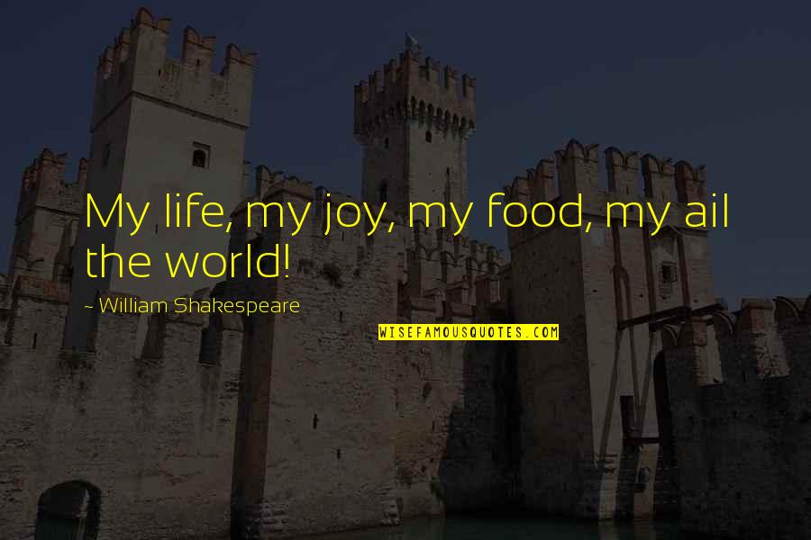 Congratulations Winners Quotes By William Shakespeare: My life, my joy, my food, my ail