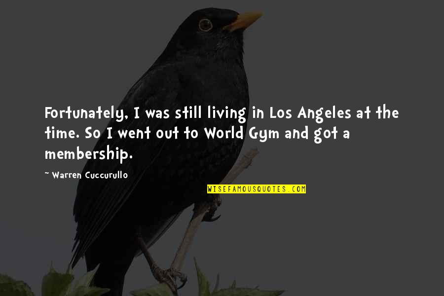 Conjoint De Fait Quotes By Warren Cuccurullo: Fortunately, I was still living in Los Angeles