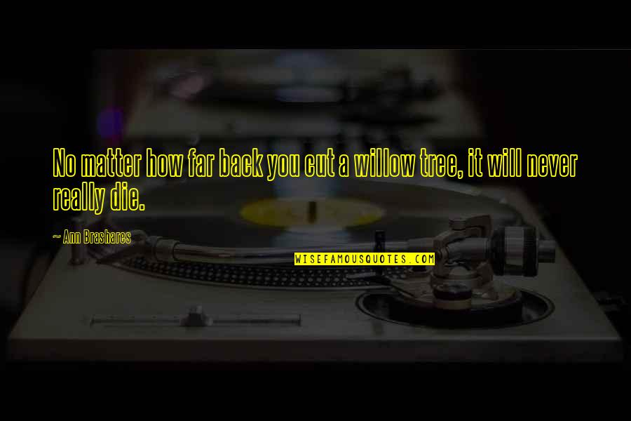 Conjugacion Del Quotes By Ann Brashares: No matter how far back you cut a