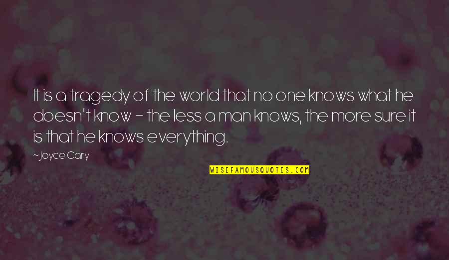 Conky Quotes By Joyce Cary: It is a tragedy of the world that Conky Quotes By Joyce Cary: It is a tragedy of the world that