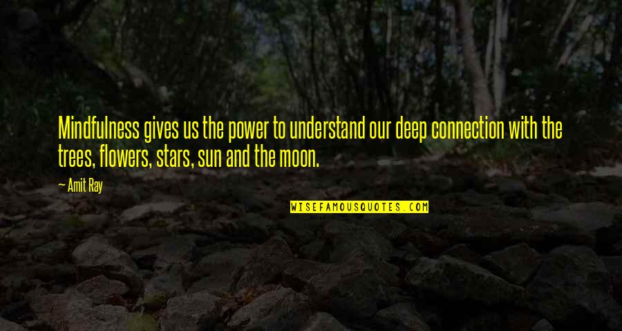 Connection Quotes And Quotes By Amit Ray: Mindfulness gives us the power to understand our