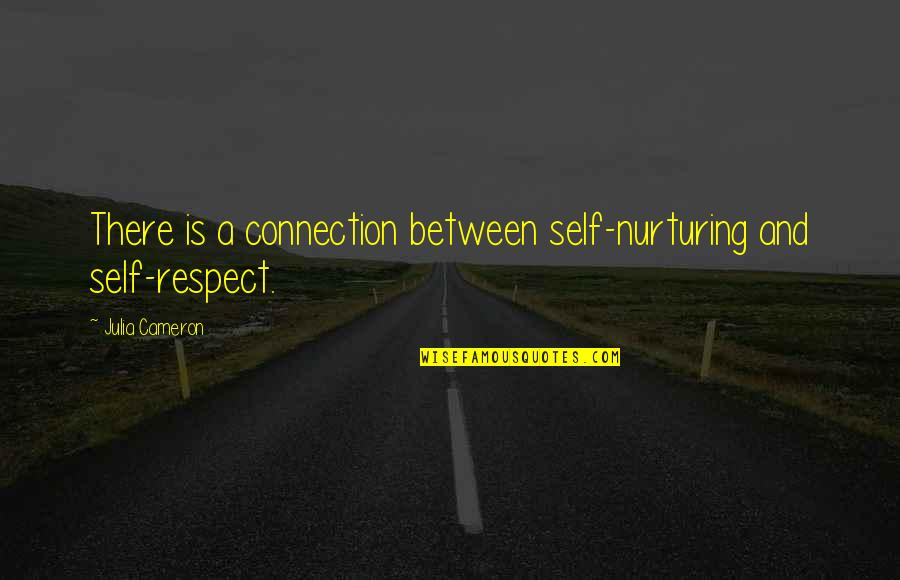 Connection Quotes By Julia Cameron: There is a connection between self-nurturing and self-respect.