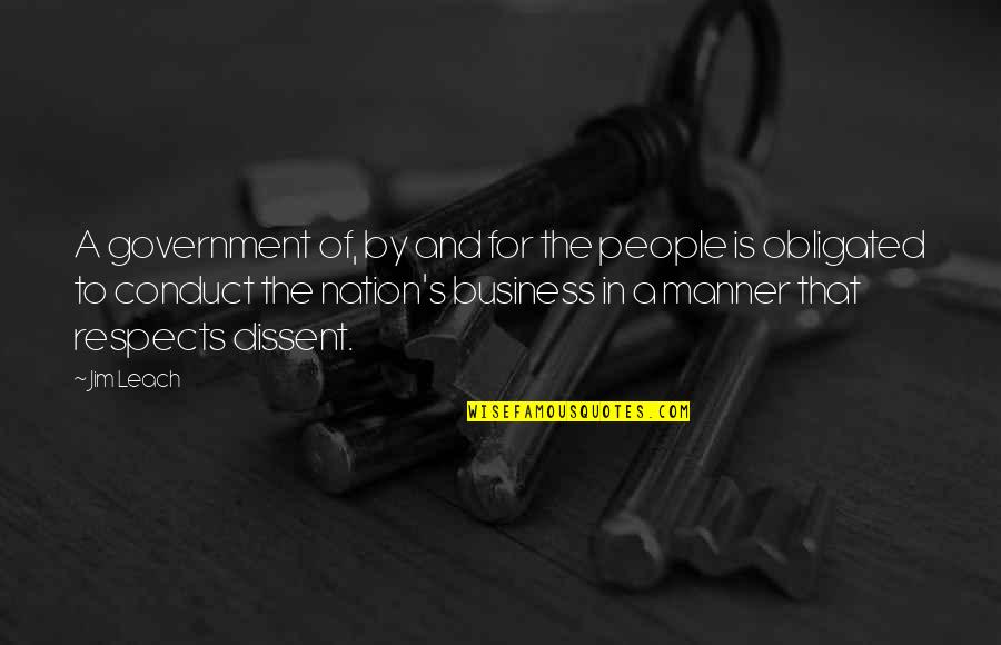Conrad Hal Waddington Quotes By Jim Leach: A government of, by and for the people