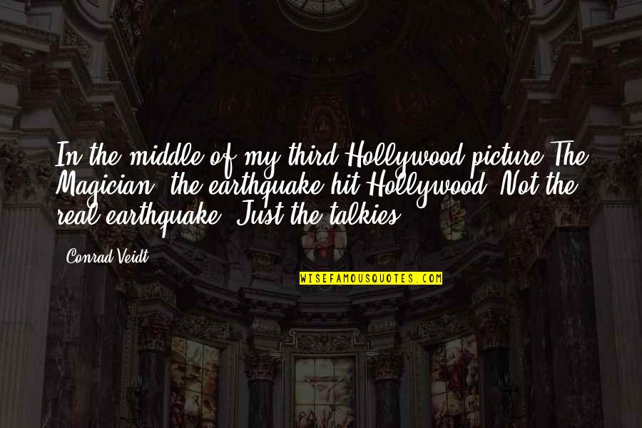 Conrad Veidt Quotes By Conrad Veidt: In the middle of my third Hollywood picture Conrad Veidt Quotes By Conrad Veidt: In the middle of my third Hollywood picture
