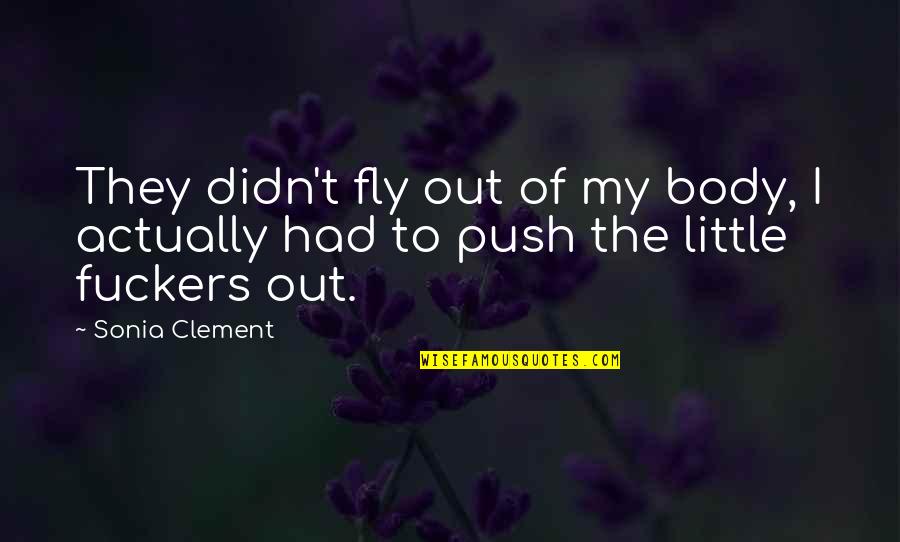 Conscious Relationship Quotes By Sonia Clement: They didn't fly out of my body, I