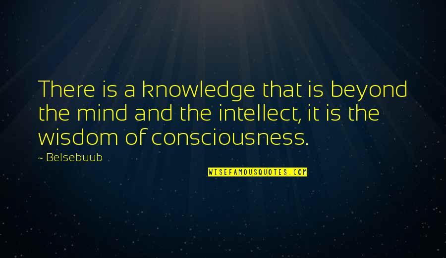 Consciousness Mind Quotes By Belsebuub: There is a knowledge that is beyond the