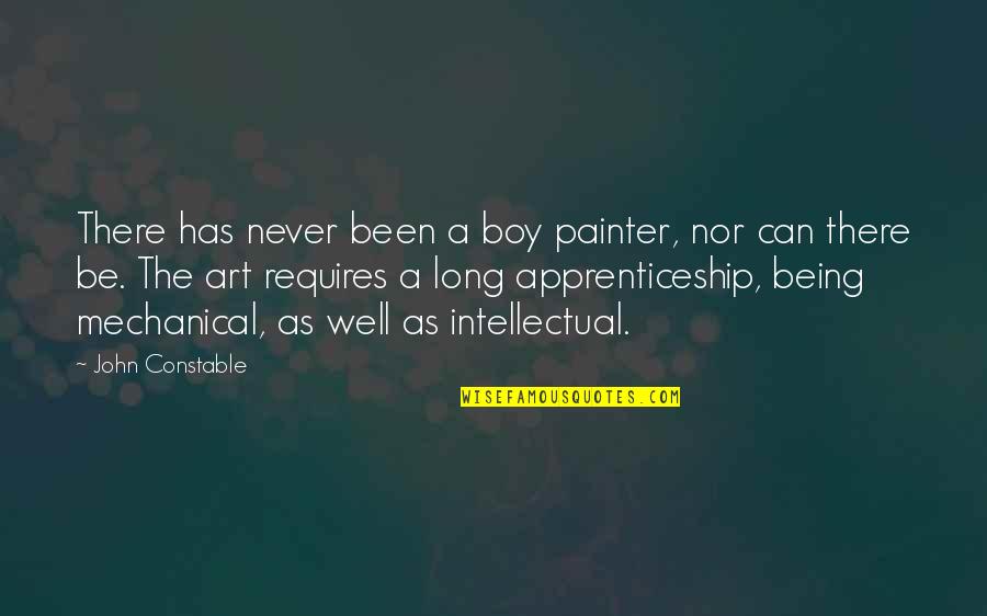 Constable's Quotes By John Constable: There has never been a boy painter, nor