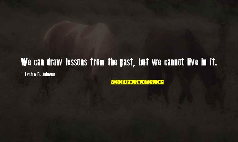 Constancy Tires Quotes By Lyndon B. Johnson: We can draw lessons from the past, but