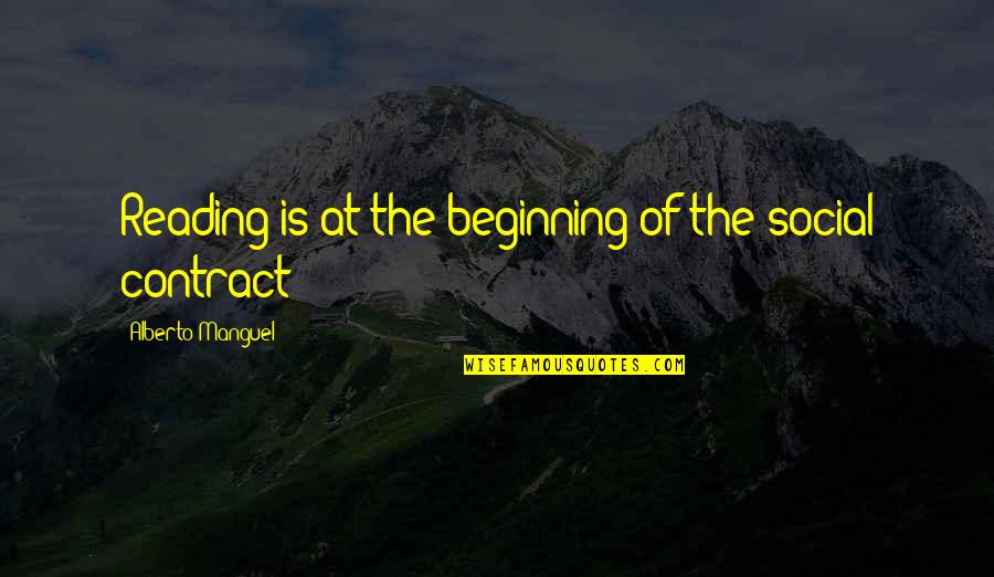Constelaciones De Estrellas Quotes By Alberto Manguel: Reading is at the beginning of the social Constelaciones De Estrellas Quotes By Alberto Manguel: Reading is at the beginning of the social