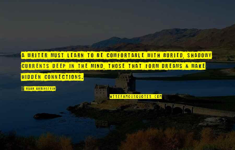 Constientizarea Quotes By Mark Rubinstein: A writer must learn to be comfortable with Constientizarea Quotes By Mark Rubinstein: A writer must learn to be comfortable with