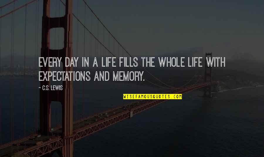 Constructuralism Quotes By C.S. Lewis: Every day in a life fills the whole