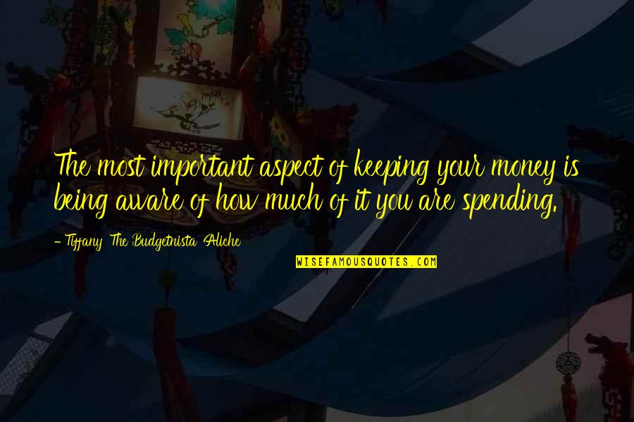 Consuelos Quotes By Tiffany 'The Budgetnista' Aliche: The most important aspect of keeping your money Consuelos Quotes By Tiffany 'The Budgetnista' Aliche: The most important aspect of keeping your money