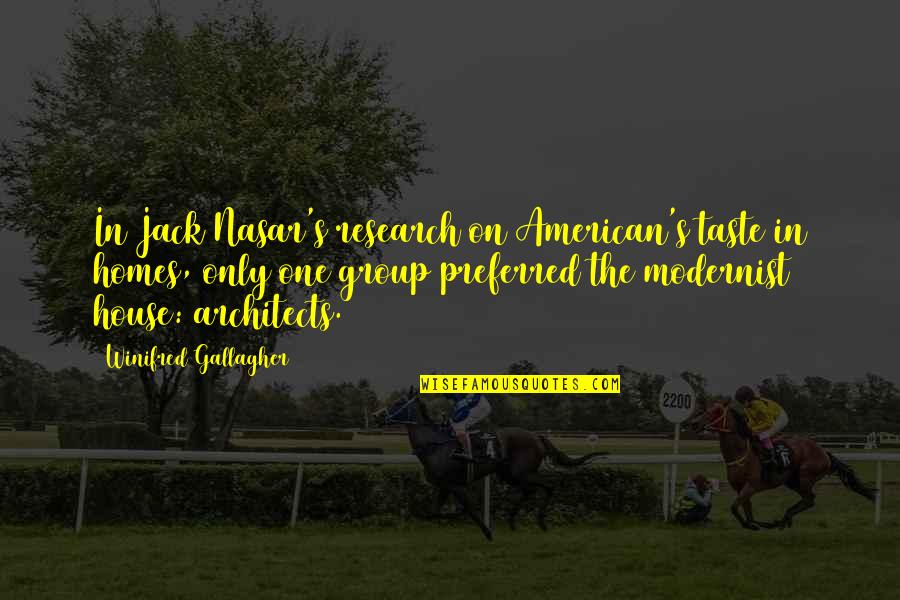 Consultancies Nyc Quotes By Winifred Gallagher: In Jack Nasar's research on American's taste in Consultancies Nyc Quotes By Winifred Gallagher: In Jack Nasar's research on American's taste in