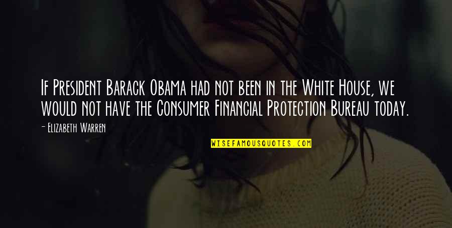Consumer Financial Protection Bureau Quotes By Elizabeth Warren: If President Barack Obama had not been in