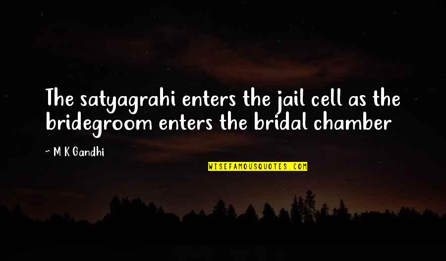 Container Gardening Ideas Quotes By M K Gandhi: The satyagrahi enters the jail cell as the