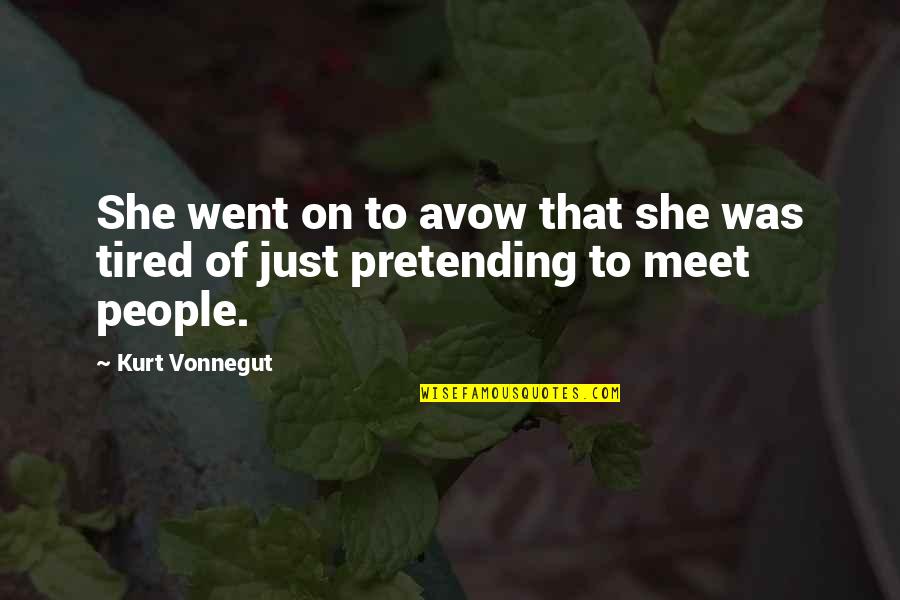 Containing The Word Inspiration Quotes By Kurt Vonnegut: She went on to avow that she was