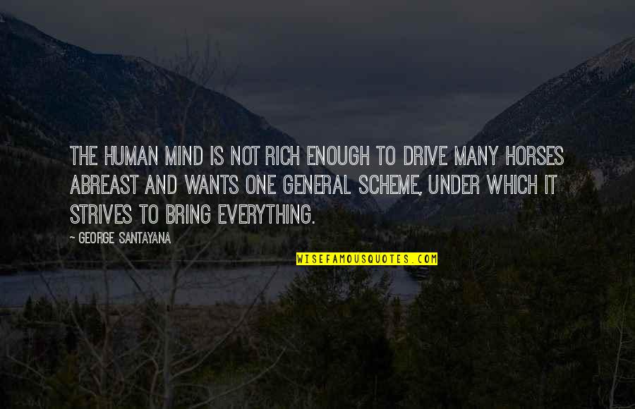 Contemplate Famous Quotes By George Santayana: The human mind is not rich enough to Contemplate Famous Quotes By George Santayana: The human mind is not rich enough to