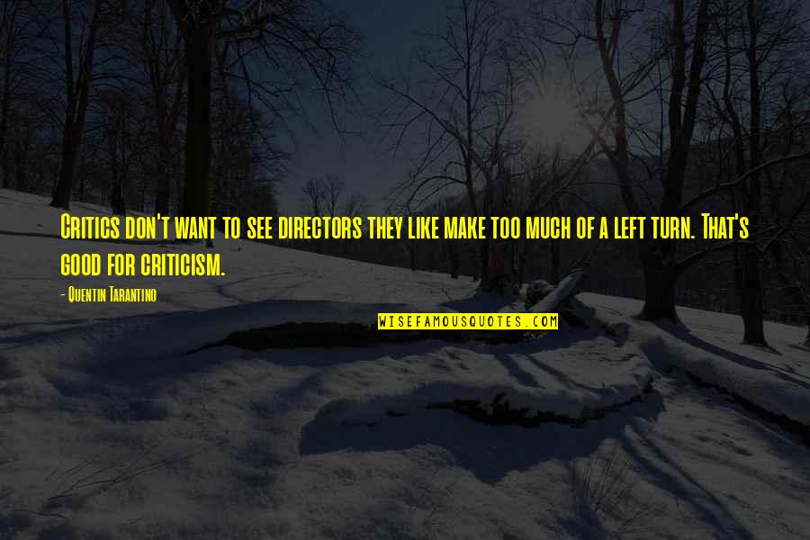 Contemplative Saint Quotes By Quentin Tarantino: Critics don't want to see directors they like Contemplative Saint Quotes By Quentin Tarantino: Critics don't want to see directors they like