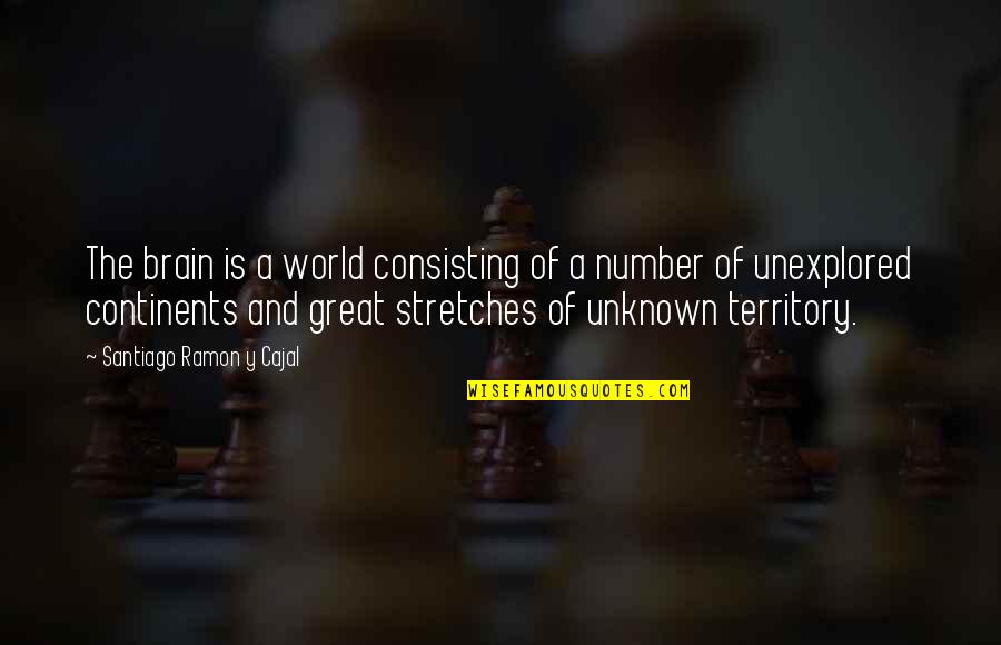 Continents Of The World Quotes By Santiago Ramon Y Cajal: The brain is a world consisting of a Continents Of The World Quotes By Santiago Ramon Y Cajal: The brain is a world consisting of a