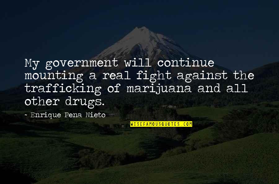 Continue The Fight Quotes By Enrique Pena Nieto: My government will continue mounting a real fight Continue The Fight Quotes By Enrique Pena Nieto: My government will continue mounting a real fight