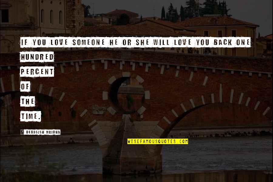 Contractionary Gap Quotes By Debasish Mridha: If you love someone he or she will