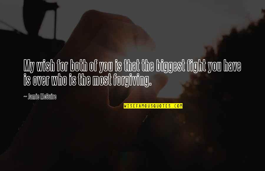 Contractive Mapping Quotes By Jamie McGuire: My wish for both of you is that