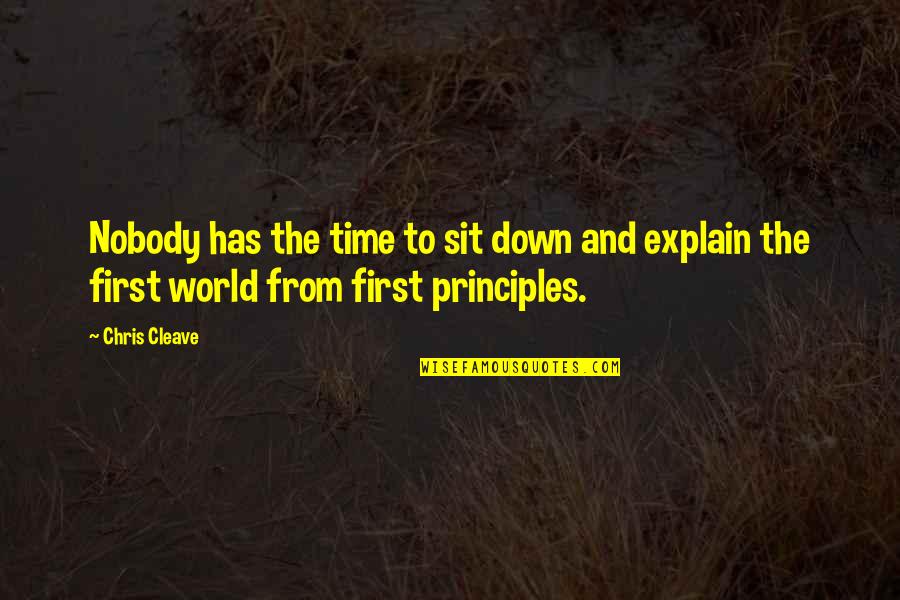 Contradicted Crossword Quotes By Chris Cleave: Nobody has the time to sit down and