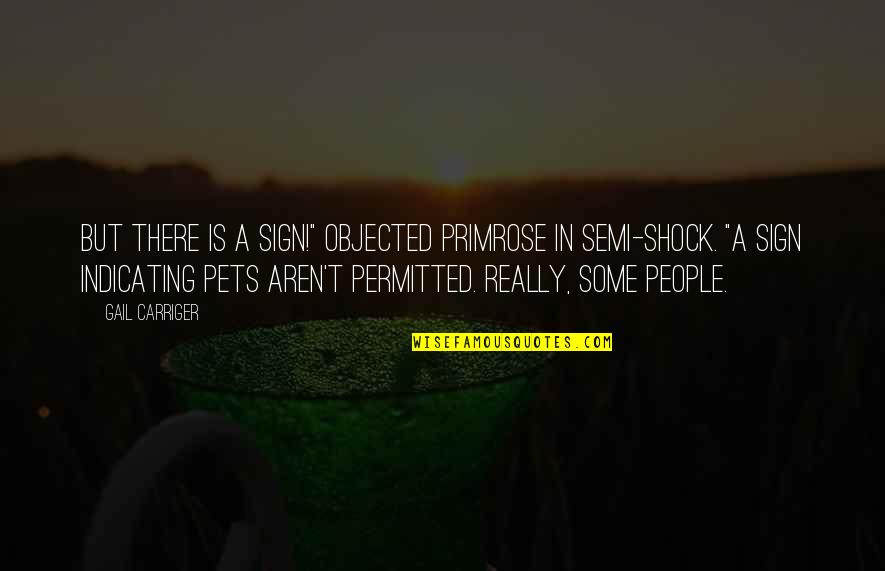Contraire Mon Quotes By Gail Carriger: But there is a sign!" objected Primrose in