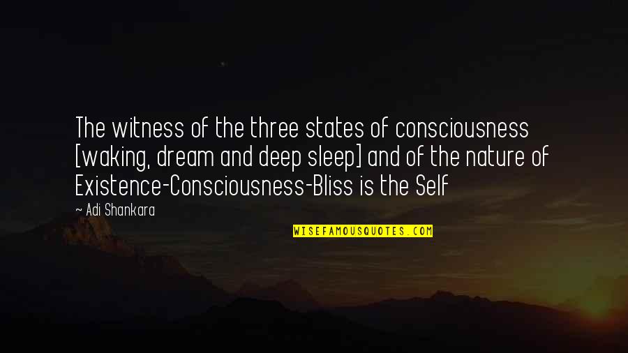 Contributing To Education Quotes By Adi Shankara: The witness of the three states of consciousness