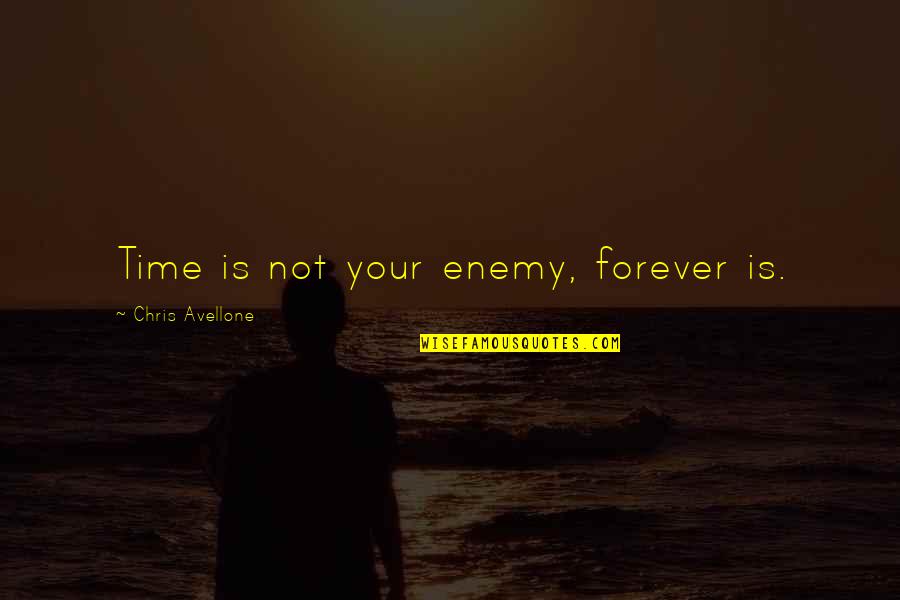 Controversial Topic Quotes By Chris Avellone: Time is not your enemy, forever is.