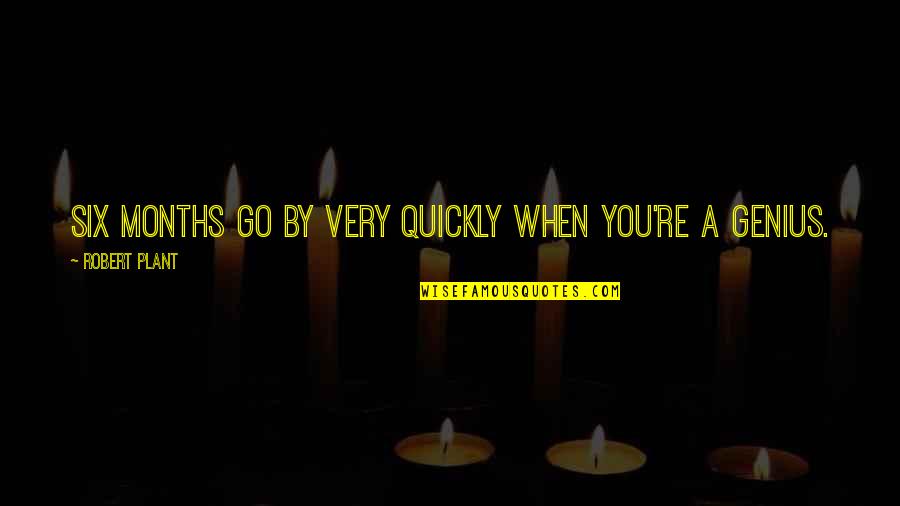 Conundra Oosterzele Quotes By Robert Plant: Six months go by very quickly when you're