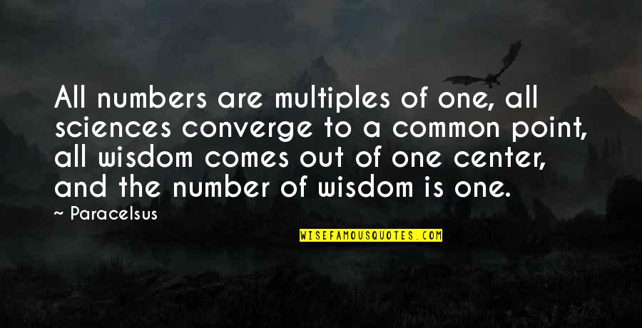 Converge Quotes By Paracelsus: All numbers are multiples of one, all sciences