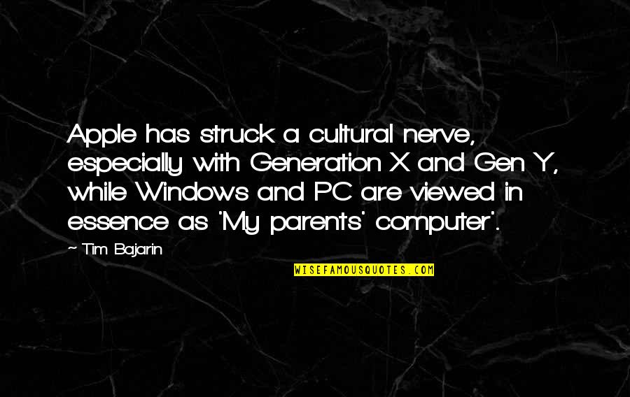 Conversatie Catehetica Quotes By Tim Bajarin: Apple has struck a cultural nerve, especially with