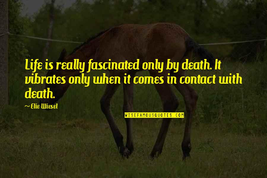 Convertendo Reais Quotes By Elie Wiesel: Life is really fascinated only by death. It Convertendo Reais Quotes By Elie Wiesel: Life is really fascinated only by death. It