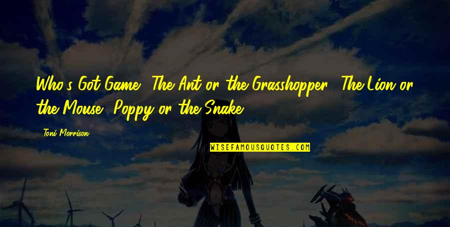 Convertisseur Youtube Quotes By Toni Morrison: Who's Got Game? The Ant or the Grasshopper? Convertisseur Youtube Quotes By Toni Morrison: Who's Got Game? The Ant or the Grasshopper?