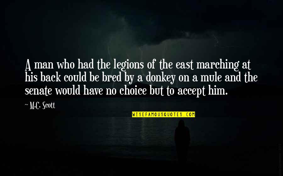 Convulsion Of Nature Quotes By M.C. Scott: A man who had the legions of the