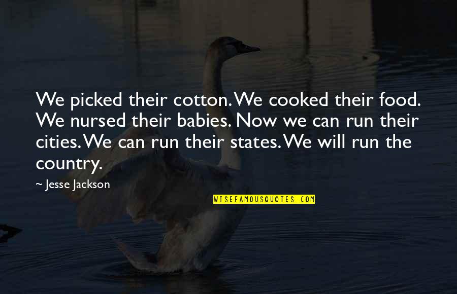 Cooked Up Quotes By Jesse Jackson: We picked their cotton. We cooked their food.