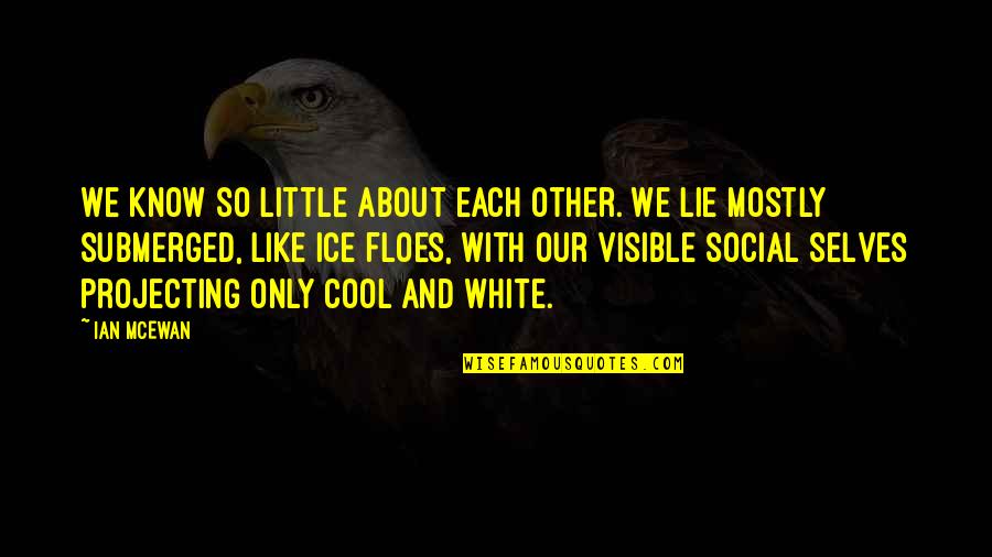 Cool As Ice Quotes By Ian McEwan: We know so little about each other. We