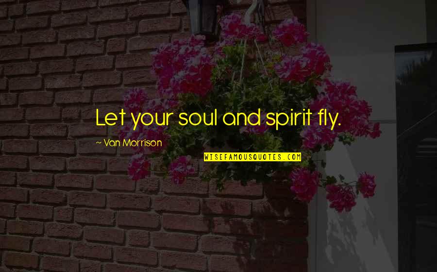 Cool Funny Horse Quotes By Van Morrison: Let your soul and spirit fly.