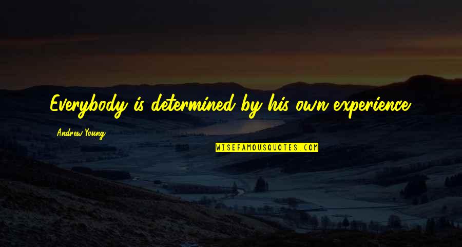 Cool Ghetto Quotes By Andrew Young: Everybody is determined by his own experience. Cool Ghetto Quotes By Andrew Young: Everybody is determined by his own experience.