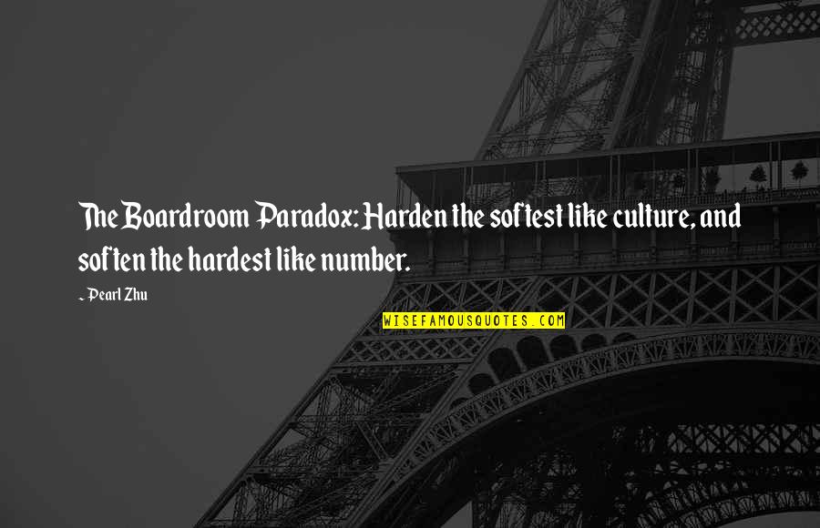 Cool Hiking Quotes By Pearl Zhu: The Boardroom Paradox: Harden the softest like culture,