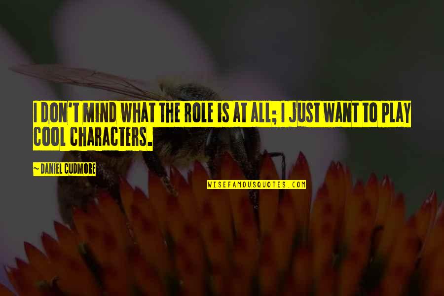 Cool Mind Quotes By Daniel Cudmore: I don't mind what the role is at