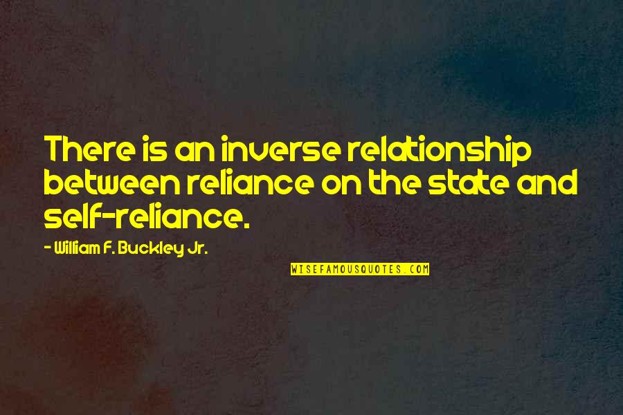 Cool Software Engineering Quotes By William F. Buckley Jr.: There is an inverse relationship between reliance on
