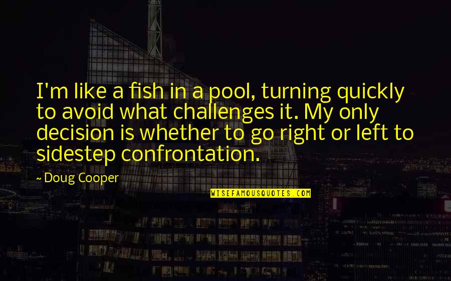 Cooper Doug Quotes By Doug Cooper: I'm like a fish in a pool, turning Cooper Doug Quotes By Doug Cooper: I'm like a fish in a pool, turning